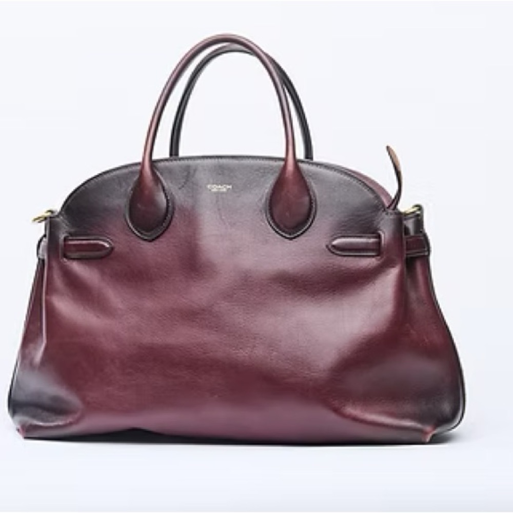 Coach Soft Empire Carryall Bag 40 Brass Merlot